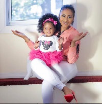 Hajia4real and her daughter