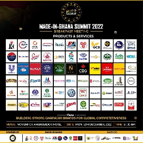 The Made in Ghana Summit 2022 (Breakfast Business Networking) will take place on December 12, 2022