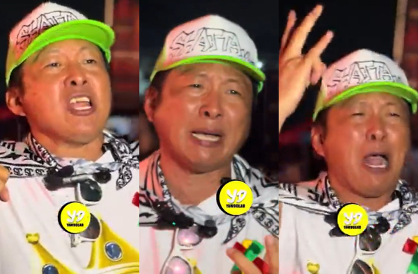 The fan was spotted at the Independence Square