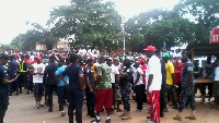 Mr Boadu said, the police only reported to the scene after the supporters of the NDC had left.