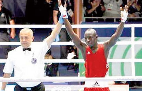 Lartey got a bronze medal for losing his semi-final fight
