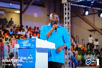 Vice President, Dr. Mahamudu Bawumia at the Borteyman Sports Complex on Sunday