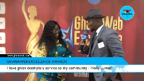 Winner of GhanaWeb Excellence Awards Humanitarian Category, Holly La Belle Lumor