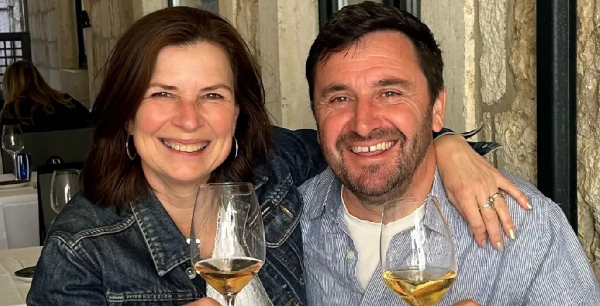 Olivia Prowse, here with husband Mat, says helping others beats sitting at home