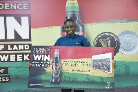 The excited winner, Alban Maali