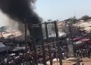 The fire has destroyed so many shops at the market