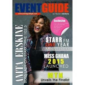 Anita Erskine covers Eventguide Magazine