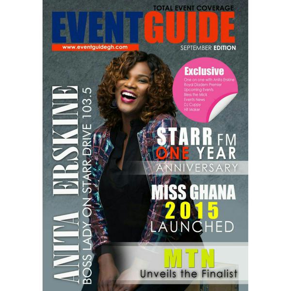 Anita Erskine covers Eventguide Magazine