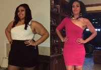 Over the next three years she went on to lose 208lbs
