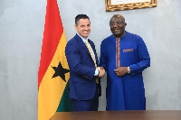 Dr Bawumia with the ReElement boss during their meeting