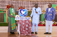 A picture of the foundation being launched at the Calvary Methodist Church