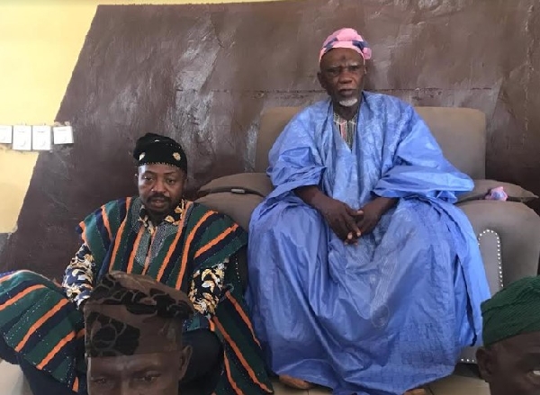 Atubiga met with the chiefs and elders before  meeting the Northern Regional Chief Imam