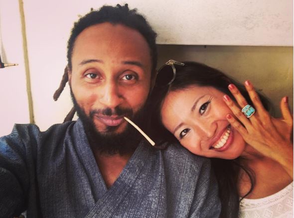 Wanlov the Kubolor with Shokola, his baby mama