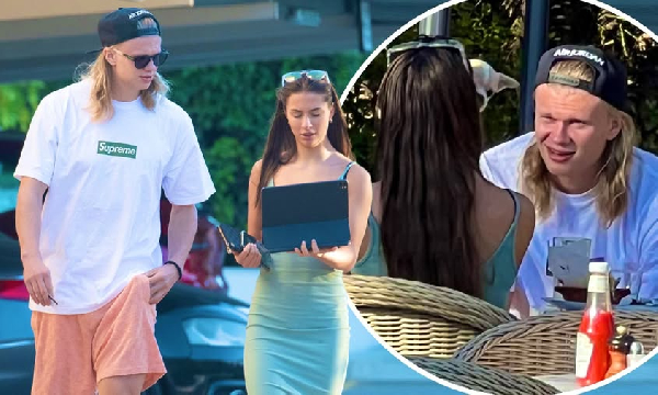 Haaland and his girlfriend met during his days at Bryne