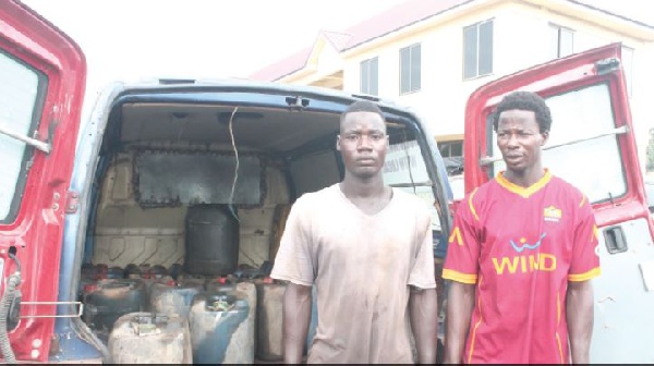 Two persons have been arrested for their alleged involvement in black market trading