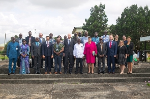 Members of Ghana Atomic Energy Commission and US delegation in a photo