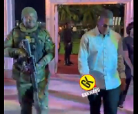 Sceenshot of a video of Sharaf Mahama's arrival at the Reffa Awards 2025