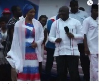 Samira Bawumia and husband on the dance floor