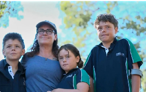 The Appelbee family were rescued after being swept out to sea