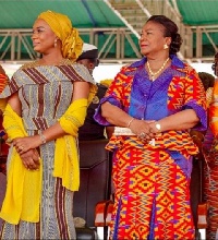 Rebecca Naa Okaikor Akufo-Addo, First Lady with Samira Bawumia, 2nd Lady of Ghana