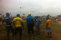 Members of the Delta Force embarked on a clean up exercise in Kumasi.