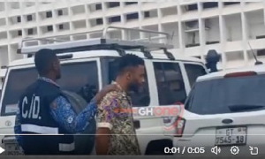 Robbery suspect Adina Akpo Abdou Moudjibou (in mufti) when he was arraigned before court on Monday