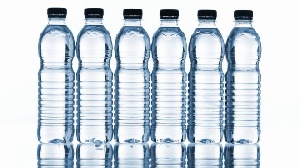 Bottled water is very common in Ghana