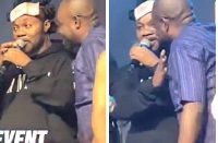 The unidentified man interrupted Daddy Lumba's performance on stage