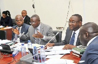 Kwasi Ameyaw-Cheremeh (2nd left), Chairman of the committee