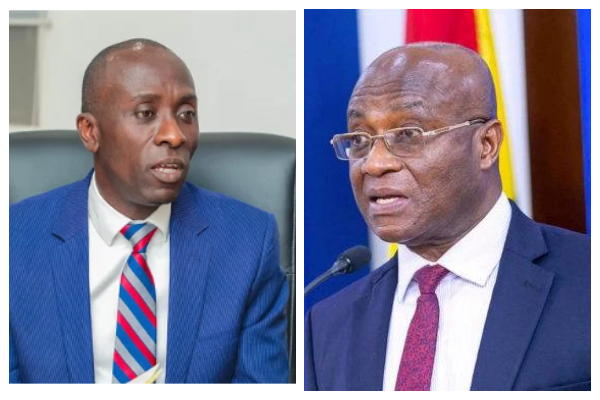 Ernest Owusu-Bempah has slammed Osei Kyei-Mensah-Bonsu (R)