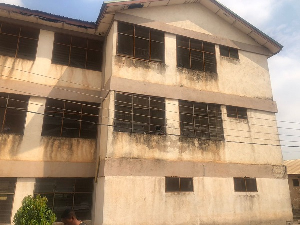 The block which accommodated over 500 students was destroyed by a storm in 2024