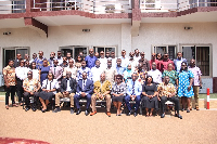 A group photograph from the first day of the training
