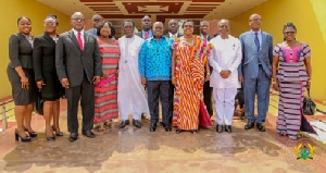 President Nana Addo Dankwa Akufo-Addo with members of the board