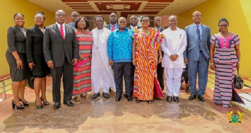 President Nana Addo Dankwa Akufo-Addo with members of the board