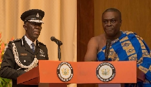 IGP George Akuffo Dampare and Dormaahene