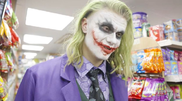 Haaland dressed as the Joker to prank people on the streets of Manchester