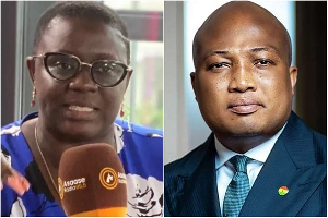 Ellen Ama Daaku (L) says Samuel Okudzeto Ablakwa (R) unjustly attacked the Akufo-Addo government