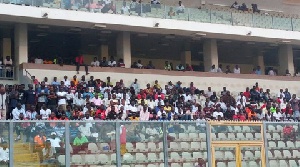 Supporters at the Baba Yara Stadium