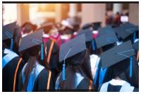 File photo of students during a university graduation ceremony