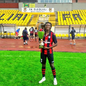 Black Queens player, Faustina Ampah