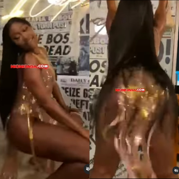 Efia Odo wiggles butt on social media