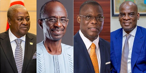 From Left - John Mahama,  Asiedu Nketiah, Fifi Kwetey, Haruna Iddrisu