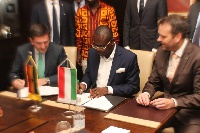 CEO of Jospong Group of Companies and CEO of Pureco signing the MoU