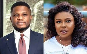 Afia Schwarzenegger (R) alleged that she had a list of girls Sammy Gyamfi (L) buys cars for