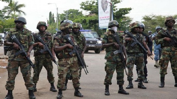 The military personnel threatened residents not to film the incident (File photo)