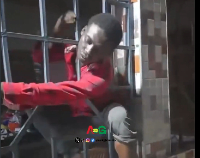 The suspect had allegedly entered the premises through a small gap in the metal fence