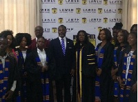 In all 102 students were matriculated into Laweh Open University College for the next academic year.