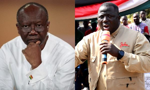 Ken Ofori-Atta (L) and Mustapha Gbande (R)