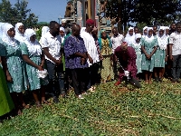 Sud cutting ceremony for the construction of the bungalows and drilling of the boreholes