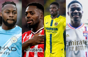 LR: Semenyo, Inaki Williams, Partey and Ernest Nuamah are Ghanaian footballers